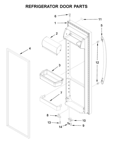 Refrigerator door parts