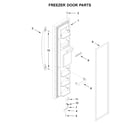 Amana ASI2575GRB00 freezer door parts diagram