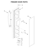 Freezer door parts