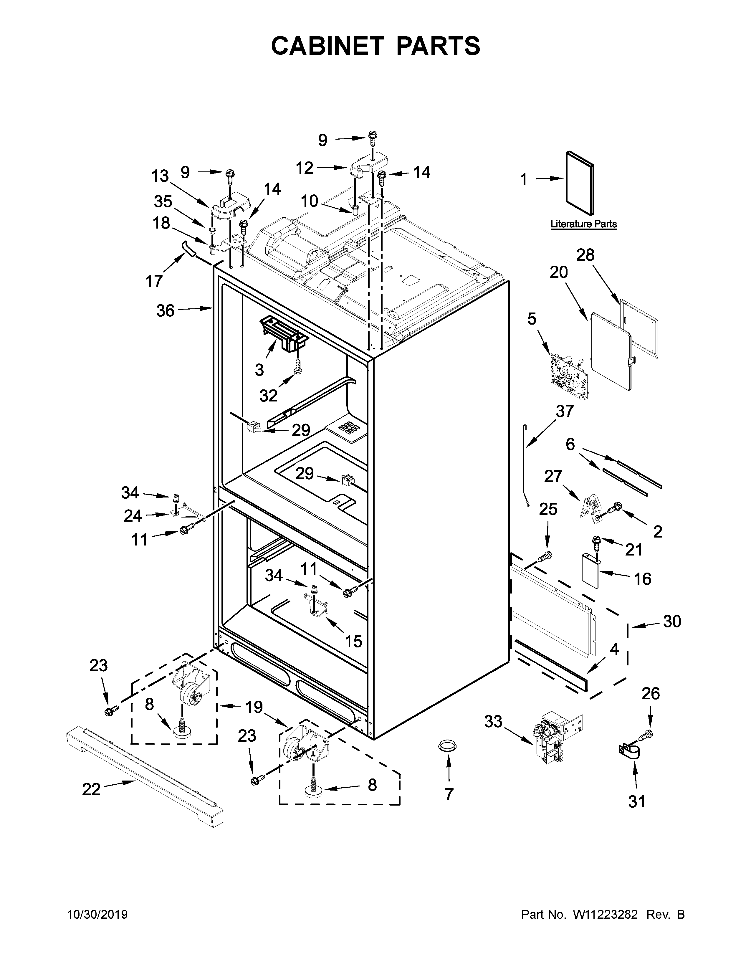 Cabinet parts