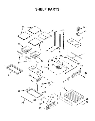 Shelf parts