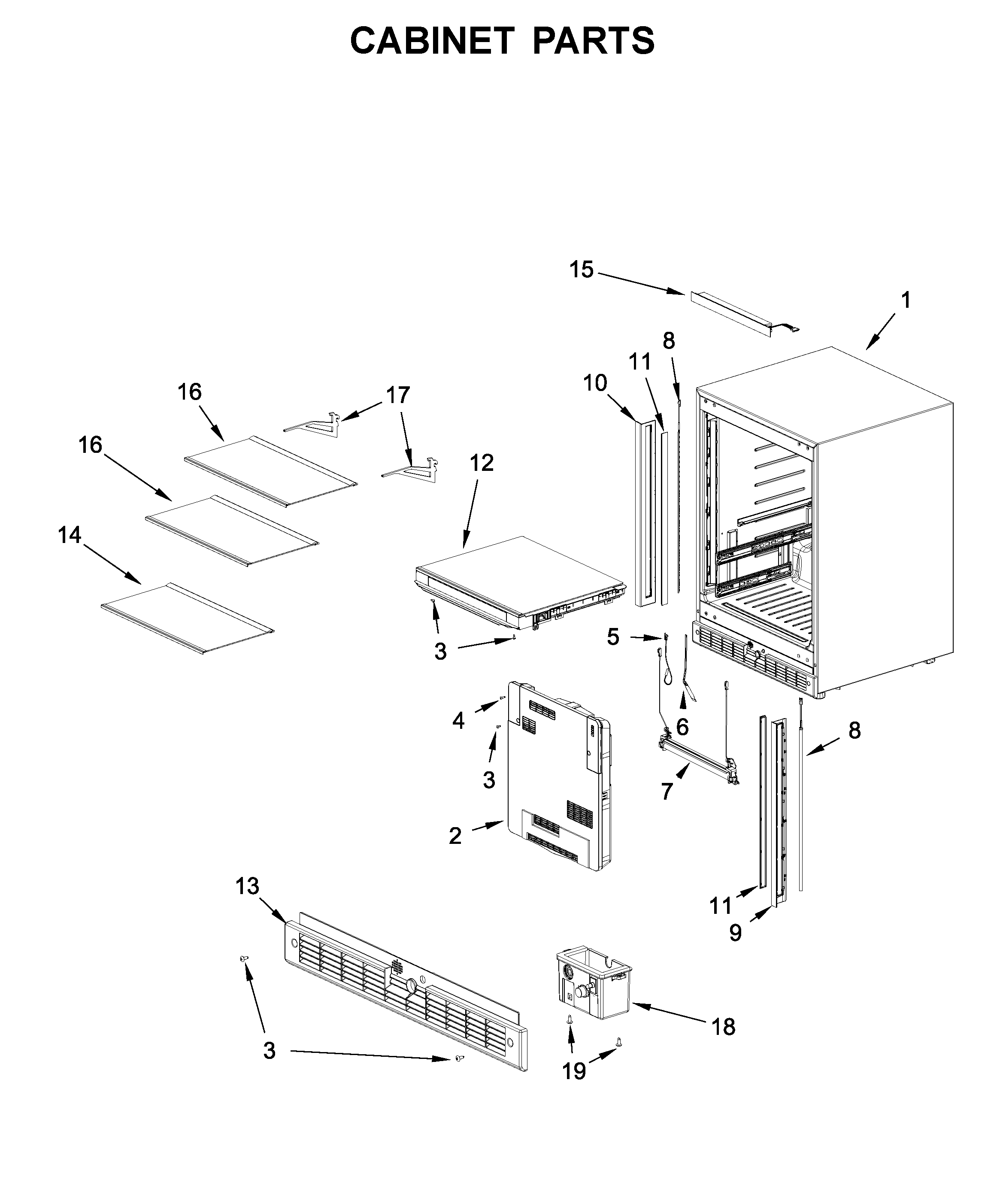 Cabinet parts