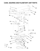 Case, gearing and planetary unit parts