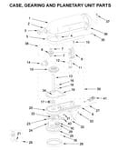 Case, gearing and planetary unit parts