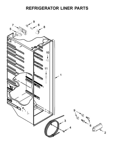 Refrigerator liner parts