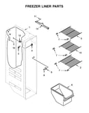 Freezer liner parts
