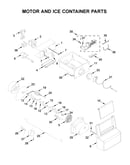 Motor and ice container parts