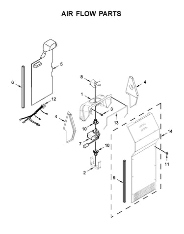 Air flow parts