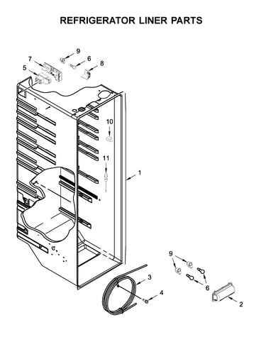 Refrigerator liner parts