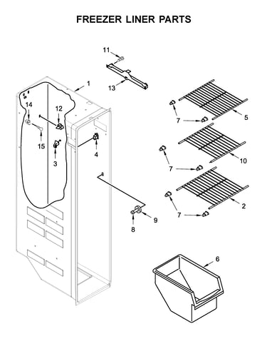 Freezer liner parts