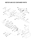 Motor and ice container parts