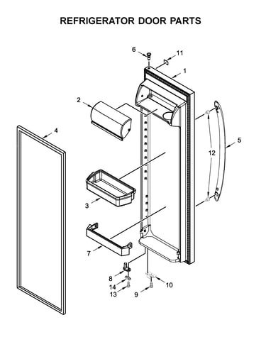 Refrigerator door parts