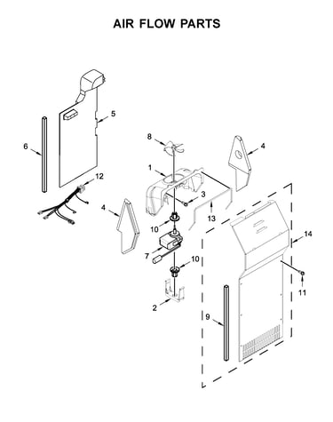 Air flow parts