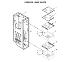 KitchenAid KRSC700HPS00 freezer liner parts diagram