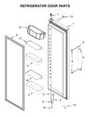 Refrigerator door parts