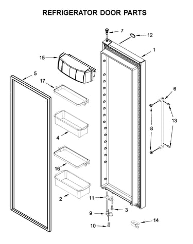Refrigerator door parts