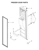 Freezer door parts