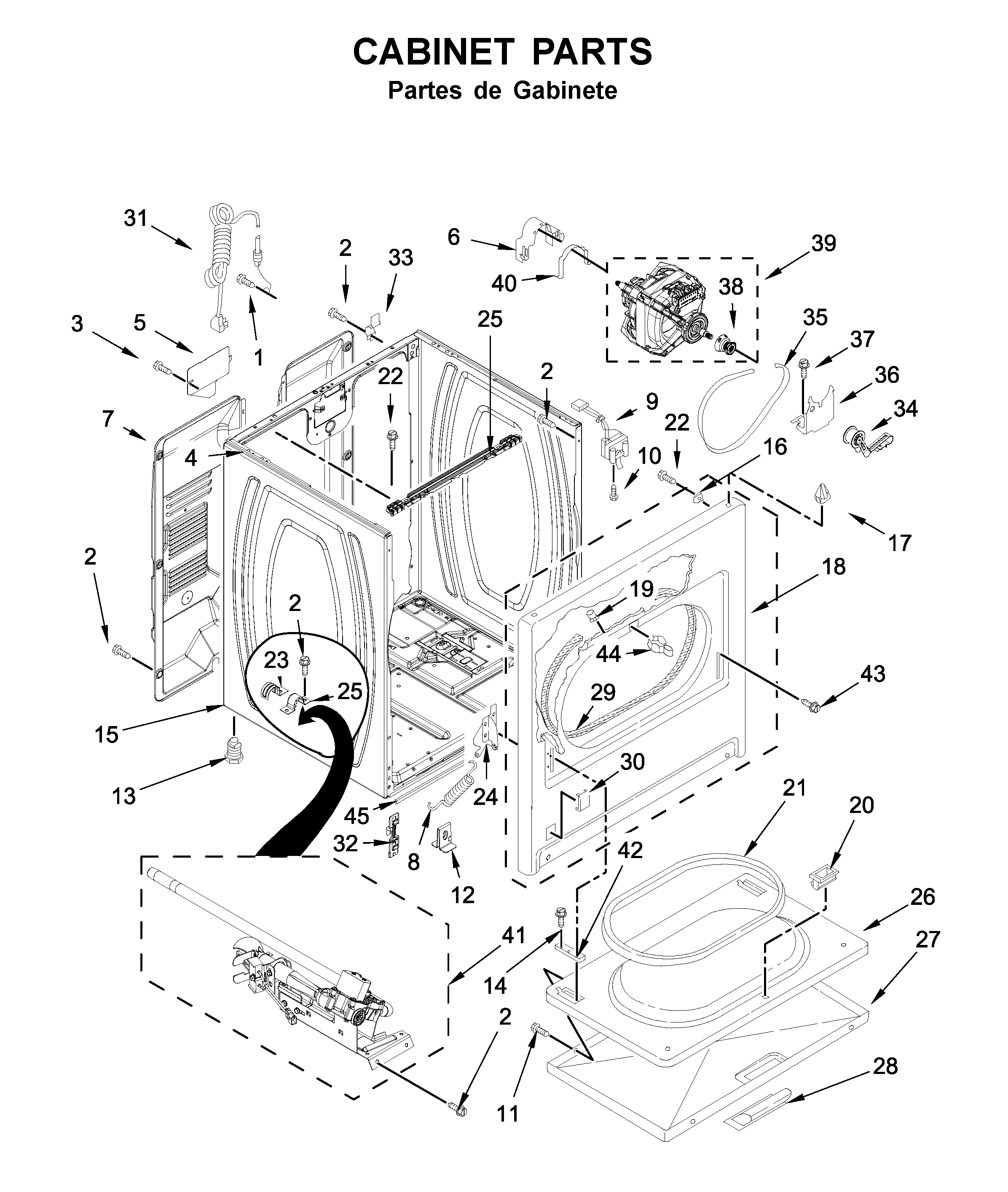 Cabinet parts