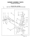 Burner assembly parts
