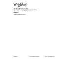Whirlpool 7MWGD2140JB0 cover sheet diagram