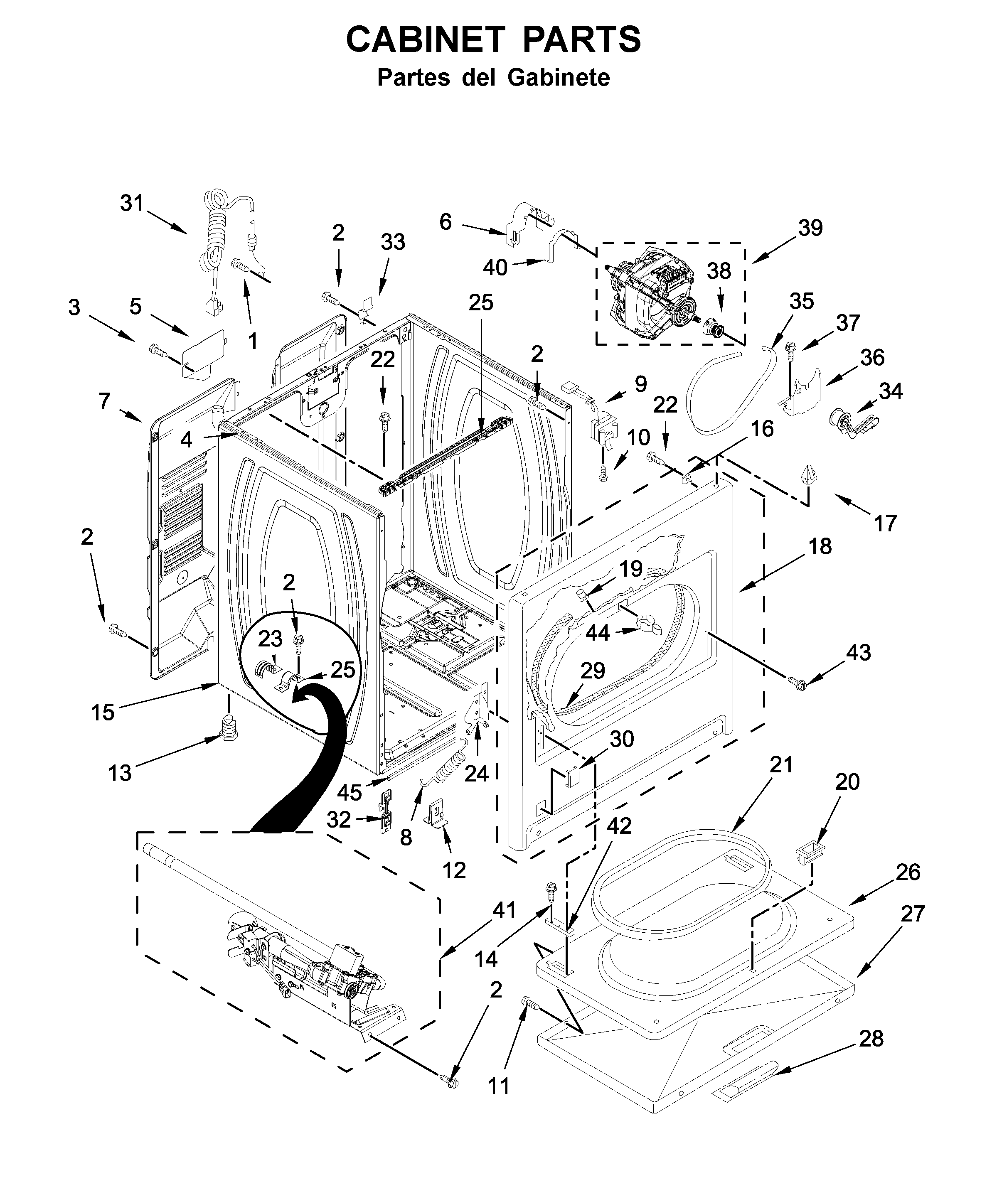 CABINET PARTS