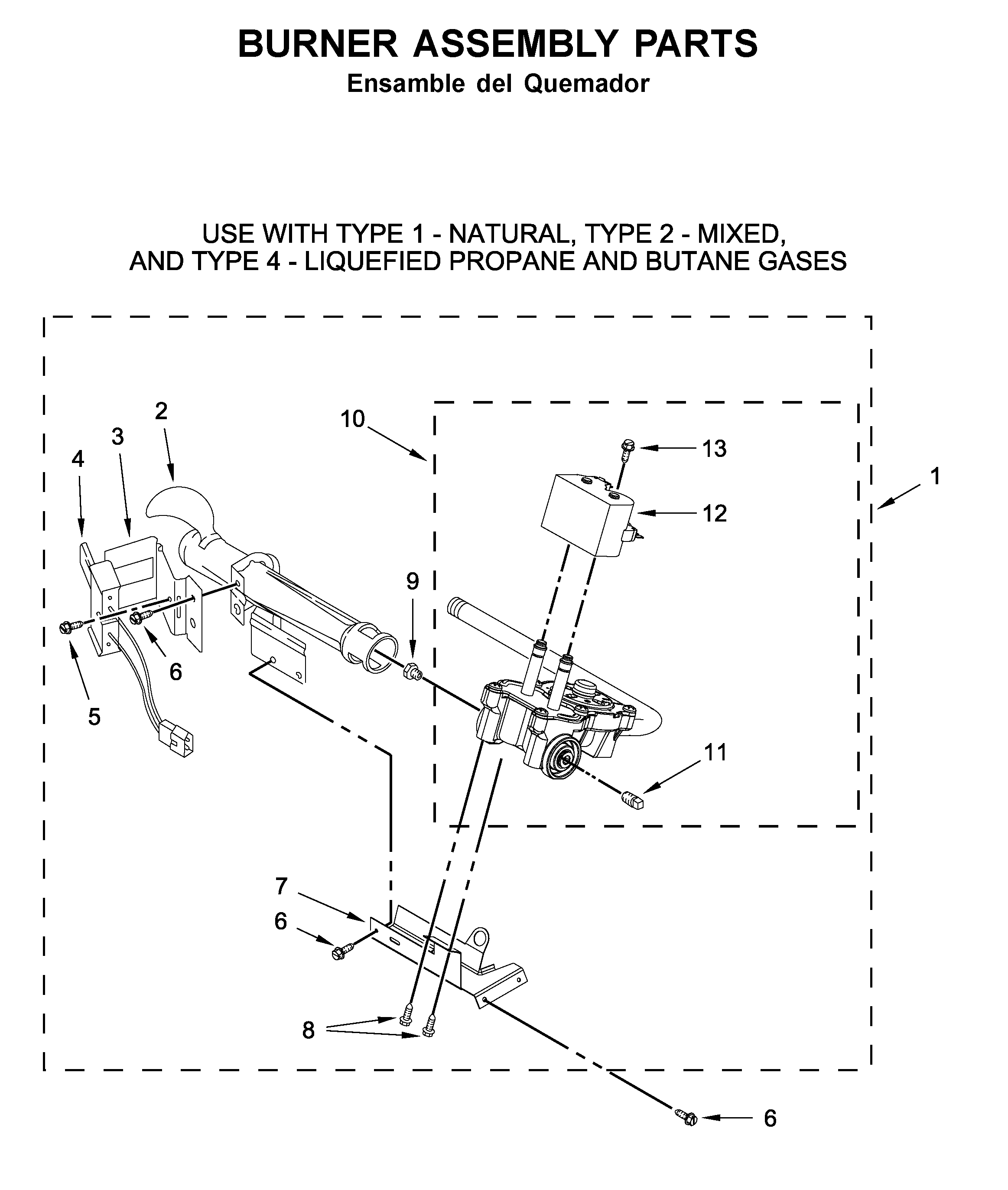 BURNER ASSEMBLY PARTS