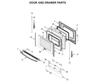 Whirlpool WEC310SAGS3 door and drawer parts diagram