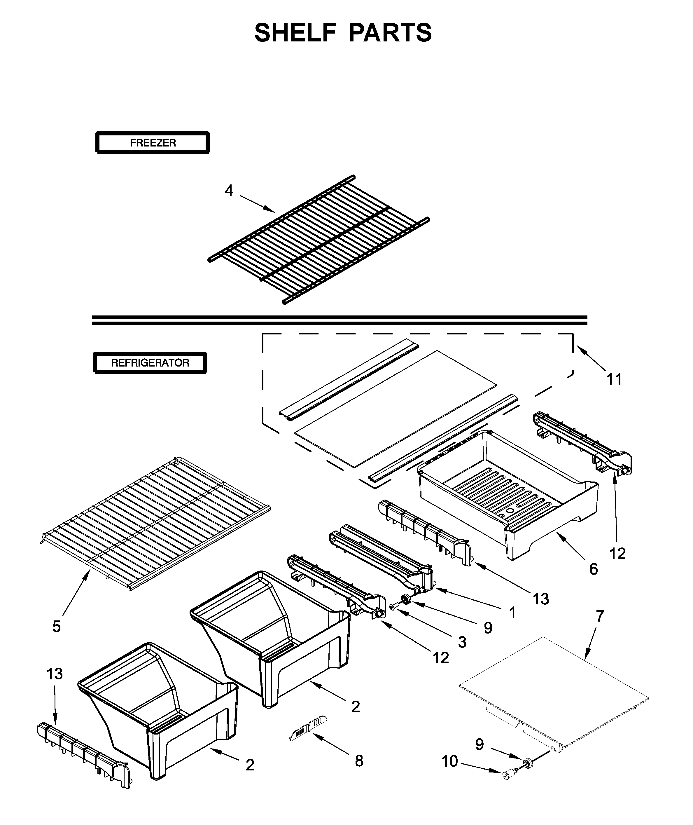 SHELF PARTS