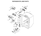 Whirlpool WRF535SWHZ03 refrigerator liner parts diagram