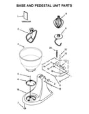 Base and pedestal unit parts