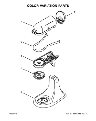 Color variation parts