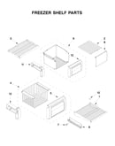 Freezer shelf parts