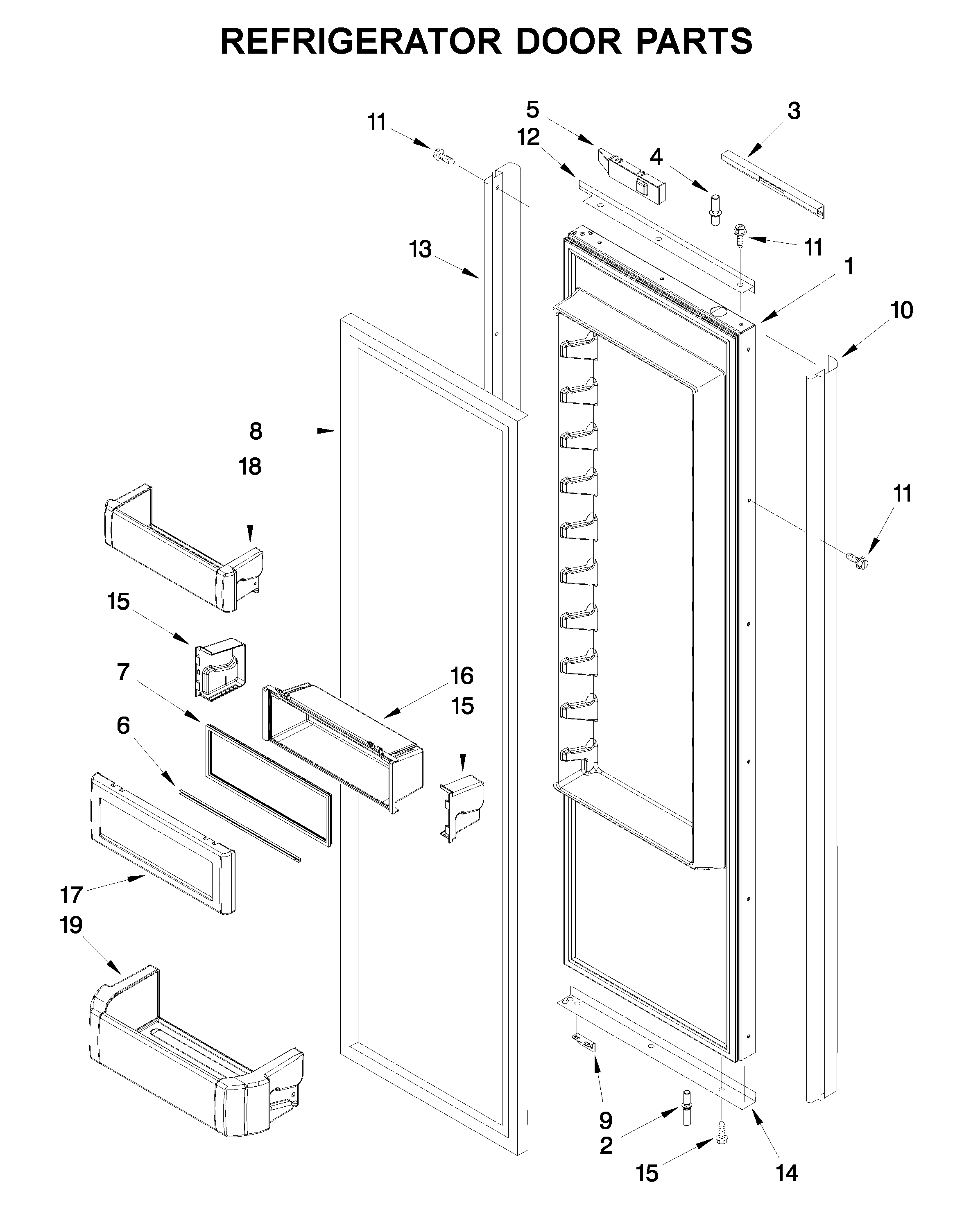 REFRIGERATOR DOOR PARTS