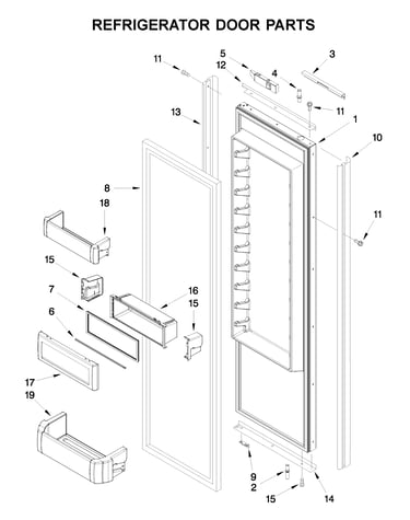 Refrigerator door parts
