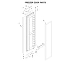 Maytag JS48NXFXDW10 freezer door parts diagram