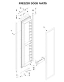 Freezer door parts