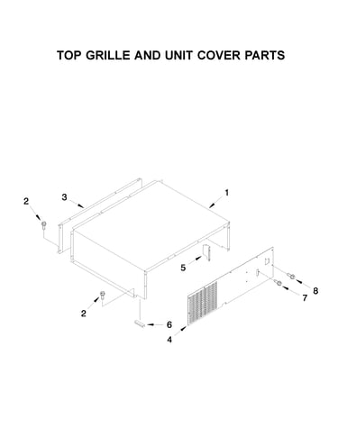 Top grille and unit cover parts