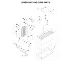 Maytag JS48NXFXDW10 lower unit and tube parts diagram