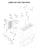 Lower unit and tube parts