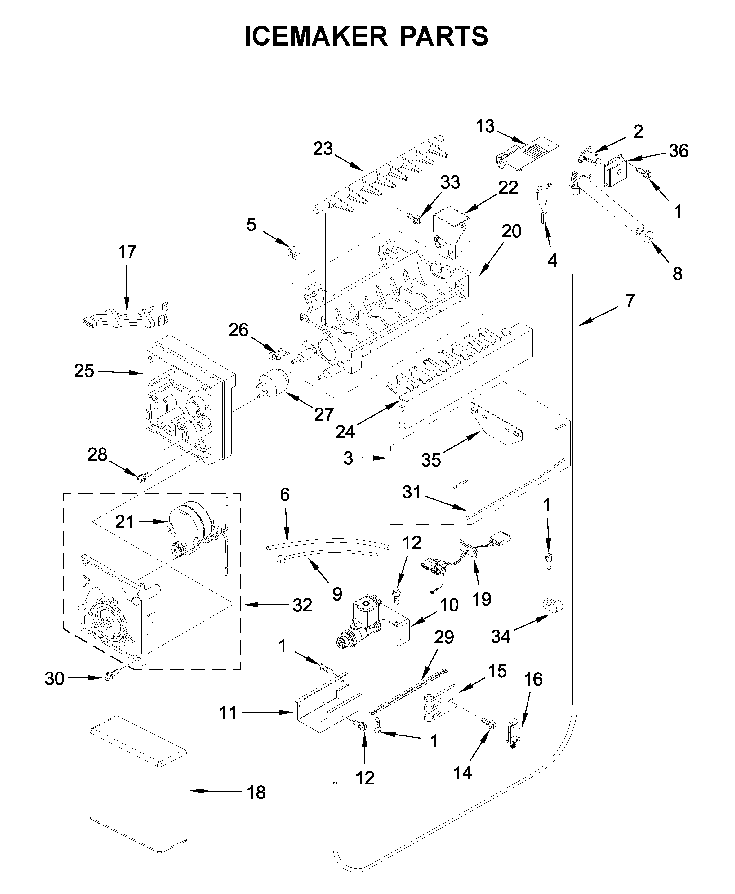 ICEMAKER PARTS