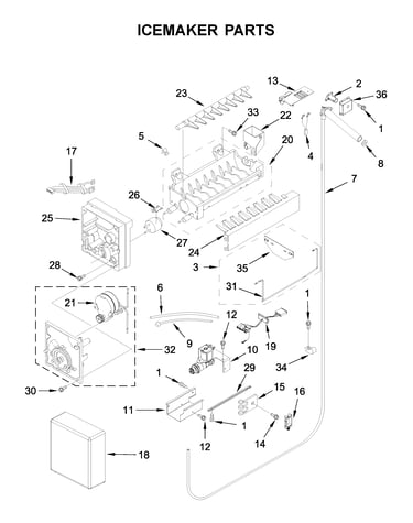 Icemaker parts