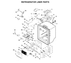 KitchenAid KRMF706ESS01 refrigerator liner parts diagram