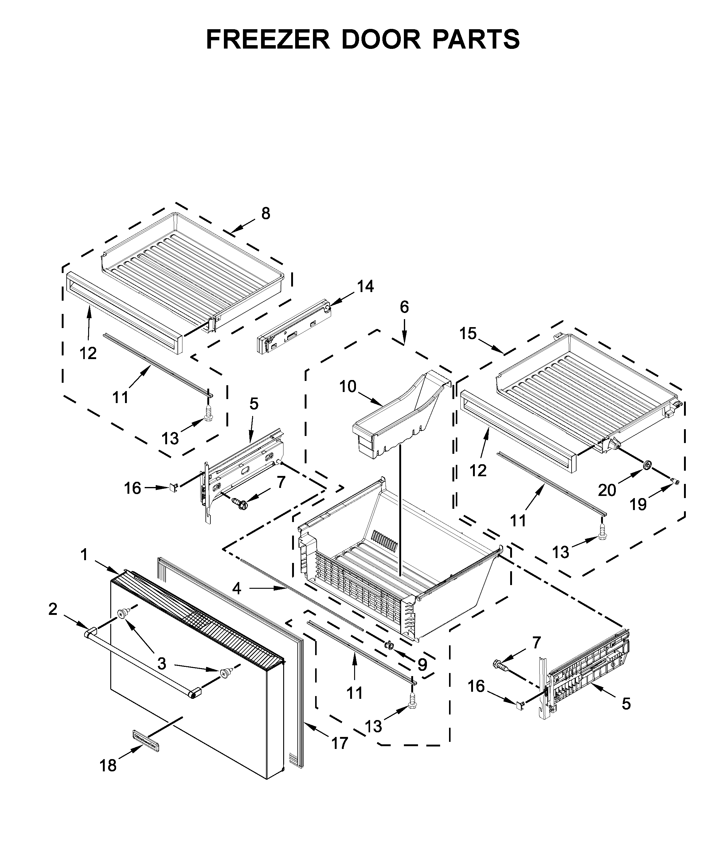 FREEZER DOOR PARTS