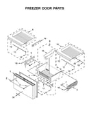 Freezer door parts