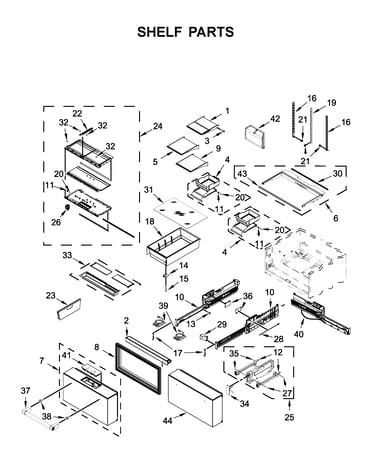 Shelf parts