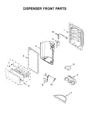 Dispenser front parts