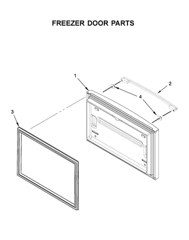 Freezer door parts