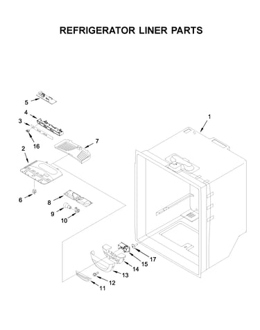 Refrigerator liner parts