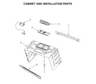 Whirlpool WMH54521HS4 cabinet and installation parts diagram