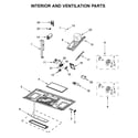 Whirlpool YWMH53521HZ3 interior and ventilation parts diagram